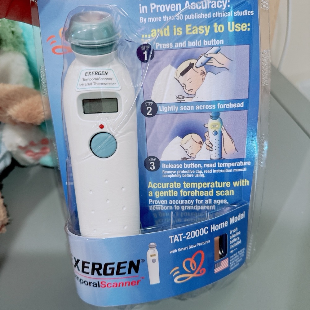 - Exergen Temporal Scan Forehead Artery Baby Thermometer /NEW